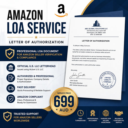 Amazon LOA Service – Professional Letter of Authorization for Seller Account Verification & Compliance